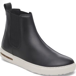 Birkenstock Chelsea Black Leather Ankle Boots